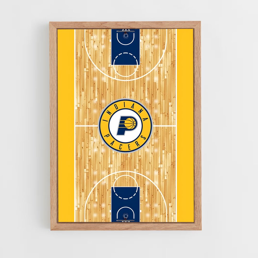 Poster Court des Pacers – affiche Basketball (vue 4)